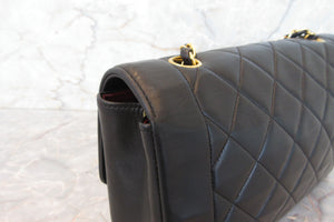CHANEL/シャネル ダイアナマトラッセチェーンショルダーバッグ ラムスキン ブラック/ゴールド金具 ショルダーバッグ 700070149
