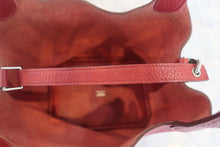 将图片加载到图库查看器，HERMES PICOTIN LOCK PM Clemence leather Rouge garance □Q刻印 Hand bag 800020071
