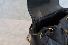 Load image into Gallery viewer, CHANEL Matelasse chain back pack Lambskin Black/Gold hadware Back pack 700100002
