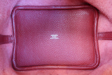 将图片加载到图库查看器，HERMES PICOTIN LOCK PM Clemence leather Rouge garance □Q刻印 Hand bag 800020071
