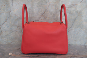 HERMES LINDY 26 Clemence leather Rose jaipur D Engraving Shoulder bag 700080002