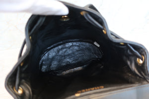 CHANEL Matelasse chain back pack Lambskin Black/Gold hadware Back pack 700100002