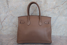 Load image into Gallery viewer, HERMES BIRKIN 30 Swift leather Etoupe gray □J Engraving Hand bag 700050003
