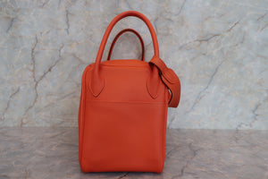 HERMES／エルメス リンディ30 エバーカラー オレンジ □Q刻印 ショルダーバッグ 700040008