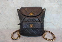 画像をギャラリービューアに読み込む, CHANEL/シャネル マトラッセチェーンリュック ラムスキン ブラック/ゴールド金具 リュック 800070106
