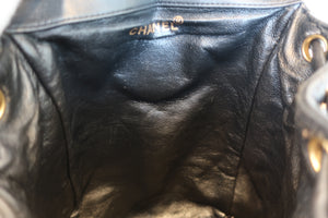 CHANEL Matelasse chain back pack Lambskin Black/Gold hadware Back pack 700100002