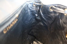 Load image into Gallery viewer, CHANEL Matelasse chain back pack Lambskin Black/Gold hadware Back pack 700100002

