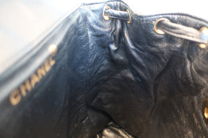 CHANEL Matelasse chain back pack Lambskin Black/Gold hadware Back pack 700100002