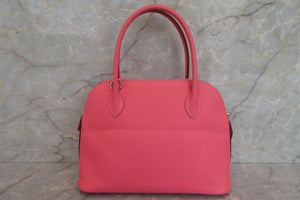 HERMES／BOLIDE 27 Epsom leather  Rose azalee T Engraving Shoulder bag 700050084