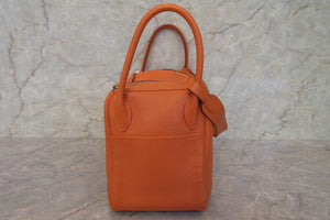 HERMES／エルメス リンディ30 トリヨンクレマンス オレンジ □P刻印 ショルダーバッグ 600120117