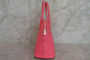 HERMES／BOLIDE 27 Epsom leather  Rose azalee T Engraving Shoulder bag 700050084