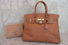 画像をギャラリービューアに読み込む, HERMES／エルメス バーキン35 クシュベル ゴールド □A刻印 700060127
