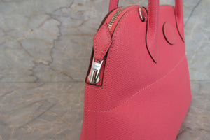 HERMES／BOLIDE 27 Epsom leather  Rose azalee T Engraving Shoulder bag 700050084