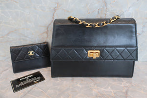 CHANEL/香奈儿 2.55 梯形 链条包 羊皮 Black/Gold hadware(黑色/金色金属) 肩背包 600080023