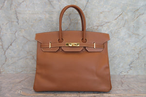 HERMES／エルメス バーキン35 クシュベル ゴールド □A刻印 700060127