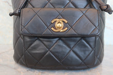 画像をギャラリービューアに読み込む, CHANEL/シャネル マトラッセチェーンリュック ラムスキン ブラック/ゴールド金具 リュック 800070106
