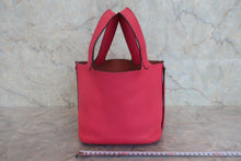 Load image into Gallery viewer, HERMES PICOTIN LOCK PM Clemence leather Rose extreme A Engraving Hand bag 800020172
