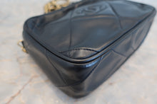 Load image into Gallery viewer, CHANEL CC mark fringe chain shoulder bag Lambskin Navy/Gold hadware Shoulder bag 700100053
