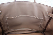 Load image into Gallery viewer, HERMES BIRKIN 30 Swift leather Etoupe gray □J Engraving Hand bag 700050003
