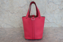 Load image into Gallery viewer, HERMES PICOTIN LOCK PM Clemence leather Rose extreme A Engraving Hand bag 800020172
