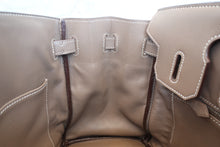 Load image into Gallery viewer, HERMES BIRKIN 30 Swift leather Etoupe gray □J Engraving Hand bag 700050003
