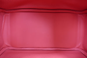 HERMES LINDY 26 Clemence leather Rose jaipur D Engraving Shoulder bag 700080002