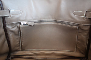 HERMES BIRKIN 30 Swift leather Etoupe gray □J Engraving Hand bag 700050003