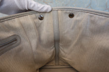Load image into Gallery viewer, HERMES GARDEN PARTY ＰＭ Negonda leather Pearl gray □Q Engraving Tote bag 800090115
