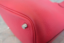 Load image into Gallery viewer, HERMES PICOTIN LOCK PM Clemence leather Rose extreme A Engraving Hand bag 800020172
