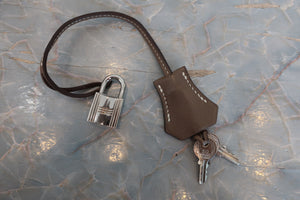 HERMES BIRKIN 30 Swift leather Etoupe gray □J Engraving Hand bag 700050003