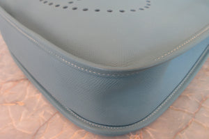 HERMES／エルメス エブリン2GM ヴォーエプソン ブルージーン □J刻印 ショルダーバッグ 700030143