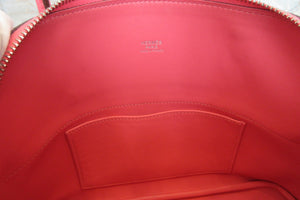 HERMES／BOLIDE 27 Epsom leather  Rose azalee T Engraving Shoulder bag 700050084