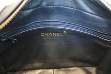 Load image into Gallery viewer, CHANEL CC mark fringe chain shoulder bag Lambskin Navy/Gold hadware Shoulder bag 700100053
