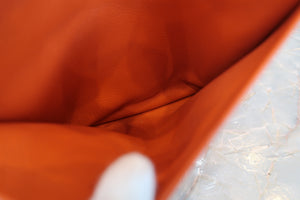 HERMES／エルメス リンディ30 エバーカラー オレンジ □Q刻印 ショルダーバッグ 700040008