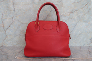 HERMES／エルメス ボリード31 トゴ ルージュヴィフ □H刻印 ショルダーバッグ 700060227