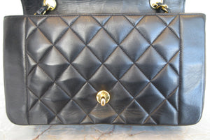 CHANEL  Diana matelasse chain shoulder bag Lambskin Black/Gold hadware Shoulder bag 700010152