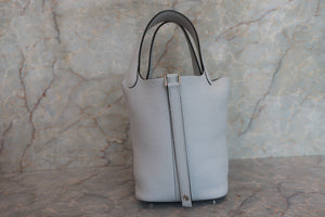 HERMES／エルメス ピコタンロックＰＭ トリヨンクレマンス ブルーペール Y刻印 ハンドバッグ 700080005