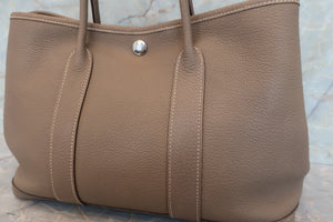 HERMES／エルメス ガーデンパーティＴＰＭ ネゴンダ エトゥープ □L刻印 トートバッグ 700030166