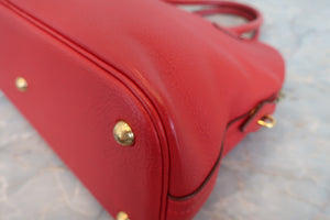 HERMES／エルメス ボリード31 トゴ ルージュヴィフ □H刻印 ショルダーバッグ 700060227