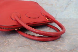 HERMES／エルメス ボリード31 トゴ ルージュヴィフ □H刻印 ショルダーバッグ 700060227