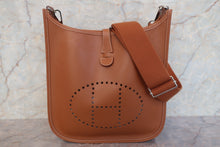 将图片加载到图库查看器，HERMES EVELYNE 3PM Epsom leather Gold □L刻印 Shoulder bag 700090217
