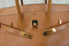 Load image into Gallery viewer, HERMES BIRKIN 35 Box carf leather Natural □F Engraving Hand bag 600120231
