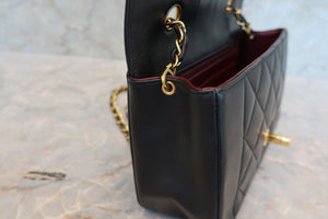 CHANEL  Diana matelasse chain shoulder bag Lambskin Black/Gold hadware Shoulder bag 700100010