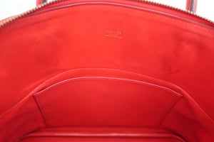 HERMES／エルメス ボリード31 トゴ ルージュヴィフ □H刻印 ショルダーバッグ 700060227