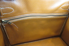 將圖片載入圖庫檢視器 HERMES／エルメス ケリー28 トワルアッシュ/クシュベル ベージュ/ゴールド 〇U刻印 ハンドバッグ 700040217
