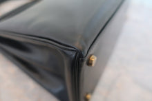 画像をギャラリービューアに読み込む, HERMES／エルメス ケリー28 ボックスカーフ ブラック 〇R刻印 ハンドバッグ 800020056
