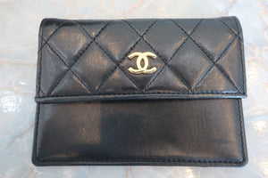 CHANEL/シャネル 2.55台形チェーンショルダーバッグ ラムスキン ブラック/ゴールド金具 ショルダーバッグ 600080023