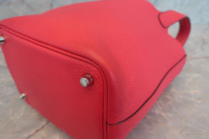 HERMES／エルメス ピコタンロックＰＭ トリヨンクレマンス ローズエクストリーム D刻印 ハンドバッグ 700050260