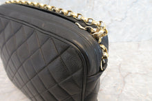 Load image into Gallery viewer, CHANEL Matelasse chain shoulder bag Caviar skin Black/Gold hadware Shoulder bag 600110141
