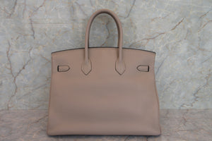 HERMES／エルメス バーキン35 トリヨンクレマンス トゥルティエールグレー □K刻印 ハンドバッグ 700090046
